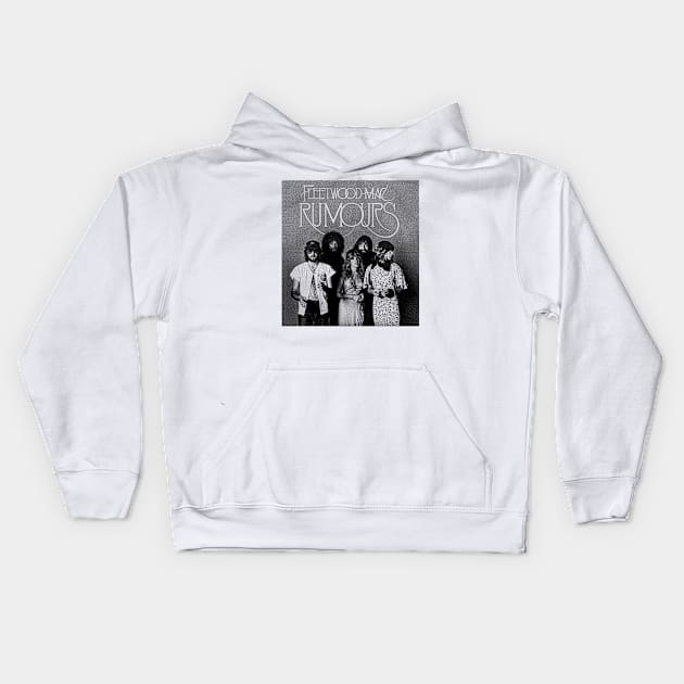 Fleetwood Mac Rumors portrait Kids Hoodie by todd_stahl_art